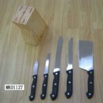 6Pcs Knife Set W/ Wooden Stand