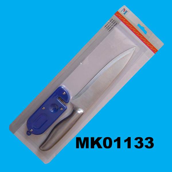 MK01133 8" Chef Knife W/ Sharpener B/C