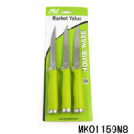 3Pcs Plastic Handle Steak Knife