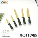 6Pcs Kitchen Knives Set With Tpr Handle