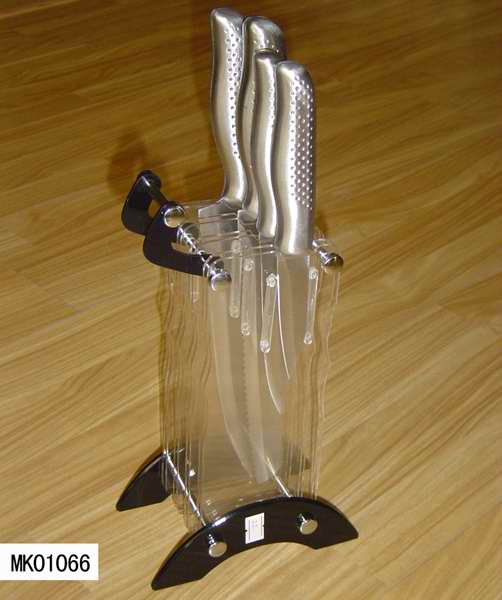 MK01166 5Pc Knive Set+ Acrylic Block