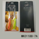 2Pcs Plastic Handle S/S Knife And Peeler