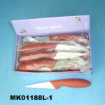 3" Fruit Knife Plastic Handle In Pvc Cover
