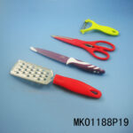 Knife & 9110 Scissors & Peeler & Grater In Box
