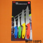 5Pcs Kitchen Tools(Knife+Magnet Knife Holder) D/B