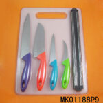 6Pcs Kitchen Knifw Set D/B(Knife+Magnet Knife Holder+Board) D/B