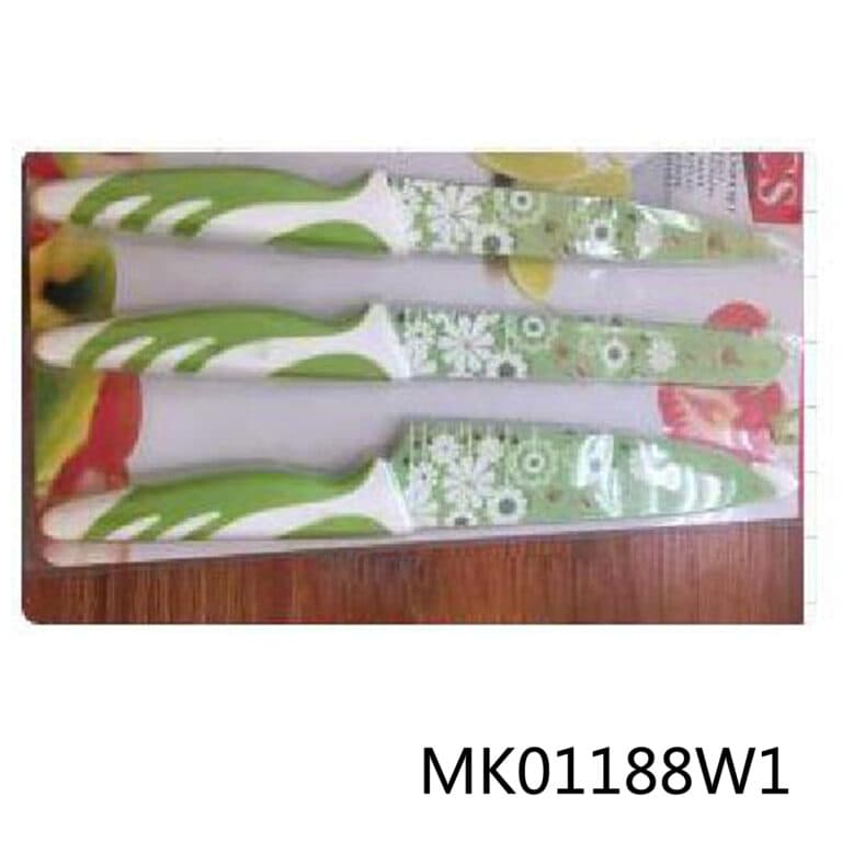 Sets Of 3Pcs Kitchen Knife With Tpr Handle