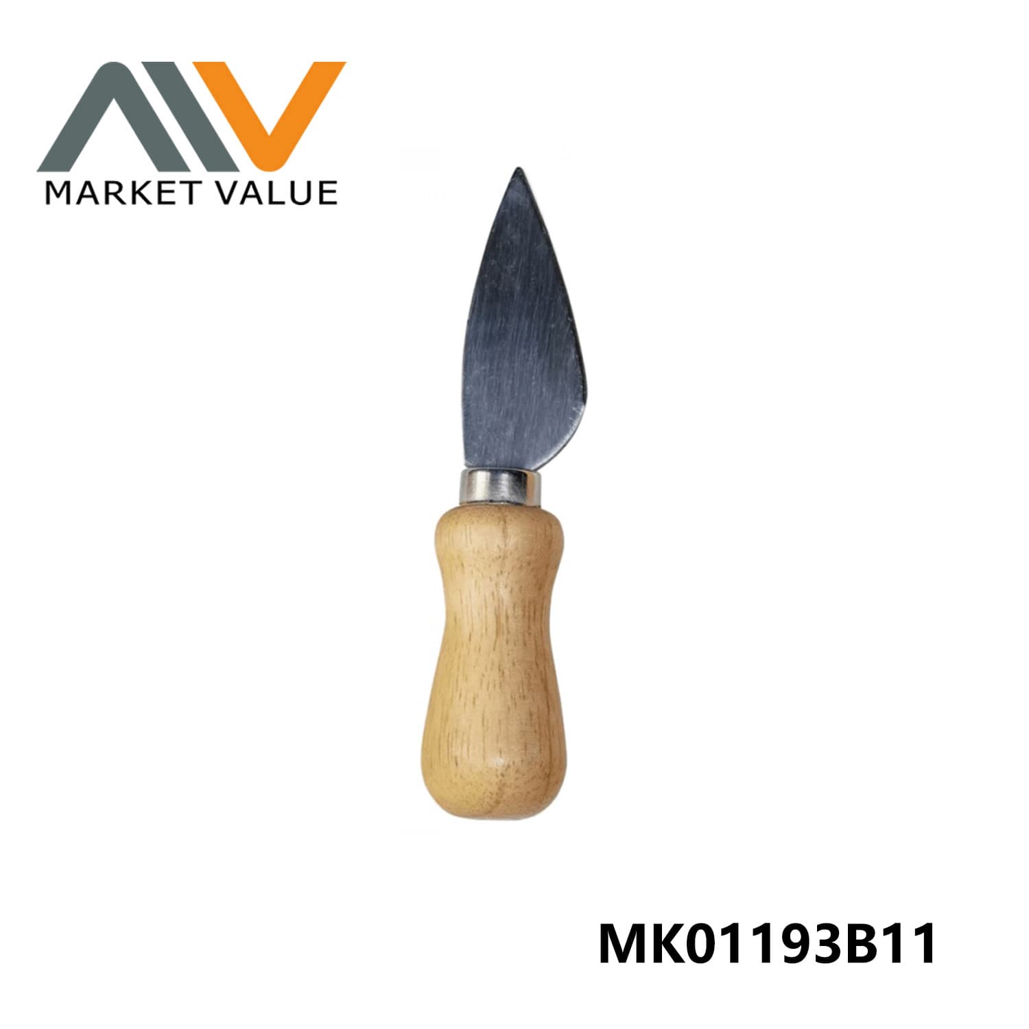MK01193B11 Cheese Knife With Rubberwood Handle