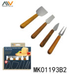 4Pcs Cheese Knife With Wooden Handle