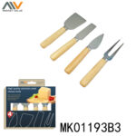 4Pcs Cheese Knife With Wooden Handle
