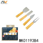 4Pcs Cheese Knife With Wooden Handle