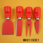 5Pcs Cheese Knife  Plastic Handle W/Acrylic Stand