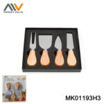 4Pcs Cheese Knife With Wooden Handle