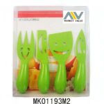 4Pcs Cheese Set With Smils Shape