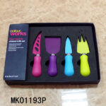 4Pcs Cheese Knife  Non Stick Coating W/Colour Box