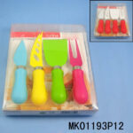 4Pcs Cheese Knife  Non Stick Coating In Pvc Box