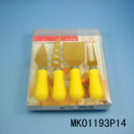 4Pcs Titanize Cheese Knife In Pvc Box