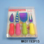 4Pcs Titanize Cheese Knife In Pvc Box