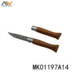 Mushroom Knife With Wooden Handle Lock System White Box