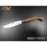 Folding Pocket Knife With Wooden Handle