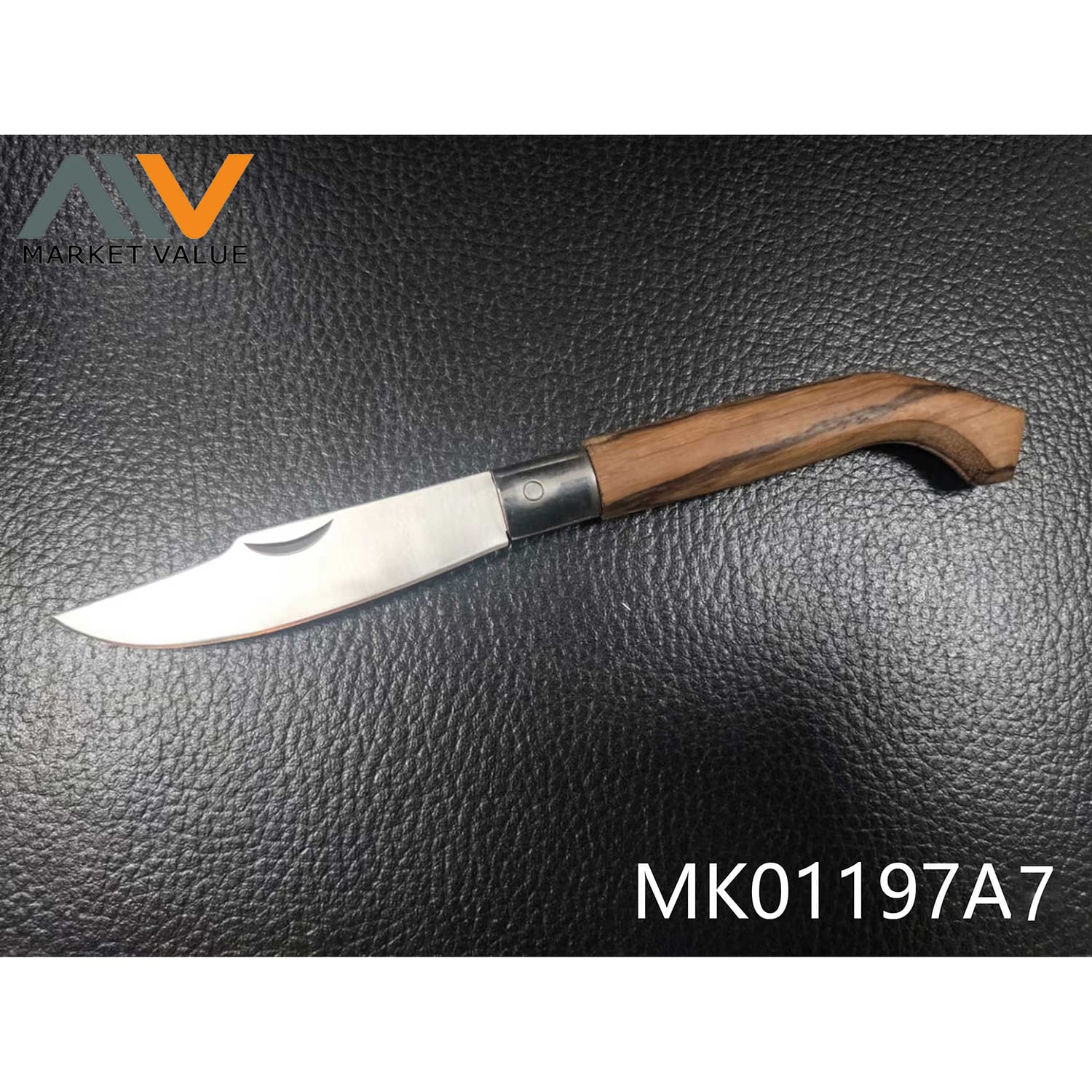 MK01197A7 Folding Pocket Knife With Wooden Handle