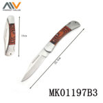 4"Folding Knife With Wooden Handle