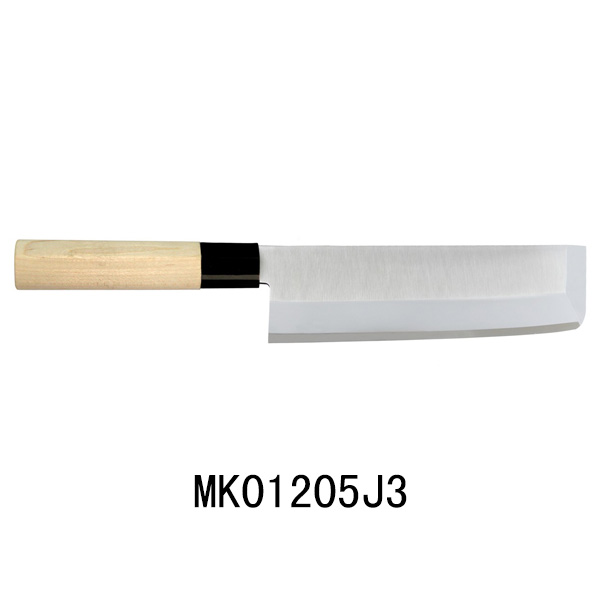 MK01205J3 7"White Wood Handle Japan Fruit Knife S/S