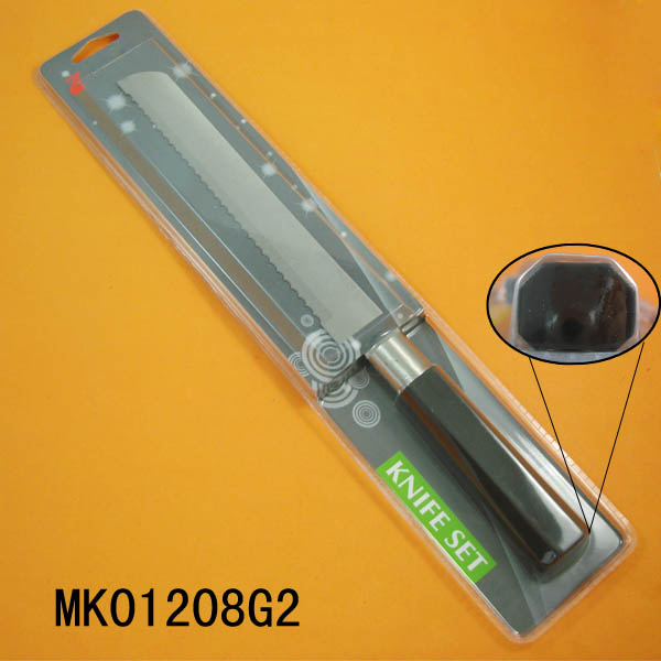 MK01208G2 8.5" S/S Bread Knife With Plastic Handle