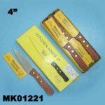 4" Chef Knife W/ Wooden Handle