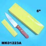 6"Chef Knife W/ Wooden Handle