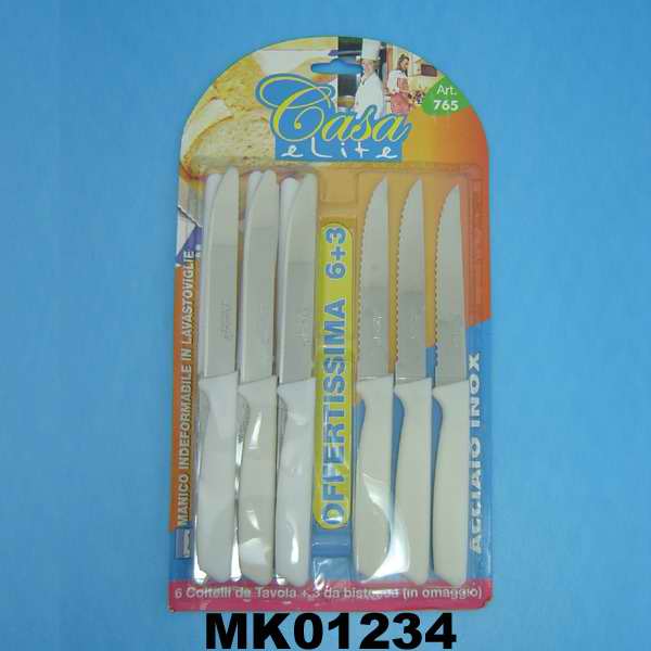 MK01234 9Pcs Steak Knife B/C