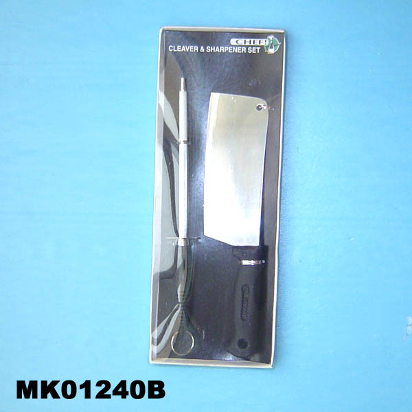 MK01240B Knife & Sharpener In Window Box