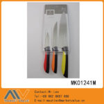 3Pcs Knife Set With Pp+Tpr Handle