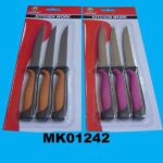 3Pcs Steak Knife W/ Soft Handle