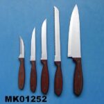 5Pcs Knife W/ Wooden Handle