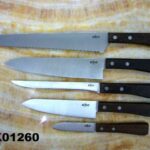 5Pcs Knife Set W/ Wooden Handle
