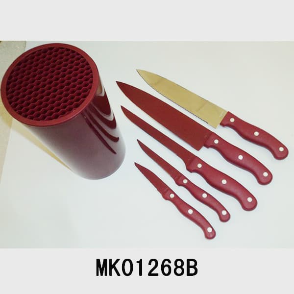 MK01268B 5Pcs Knives Set In Colour Box