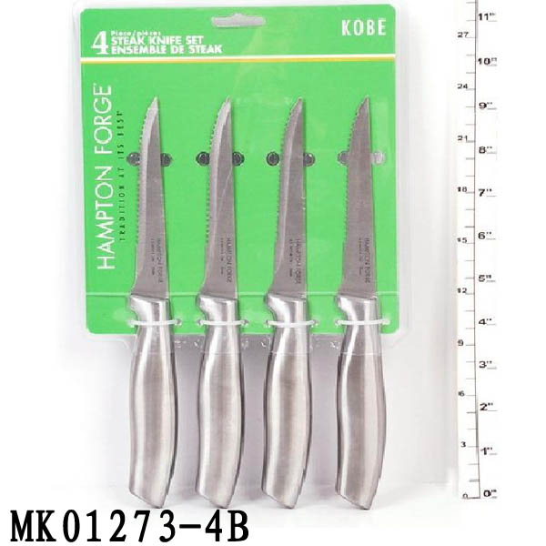 MK01273-4B 4Pcs Steak Knife S/S Handle B/C