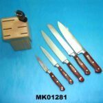 7Pcs Knife Set With Wooden Block