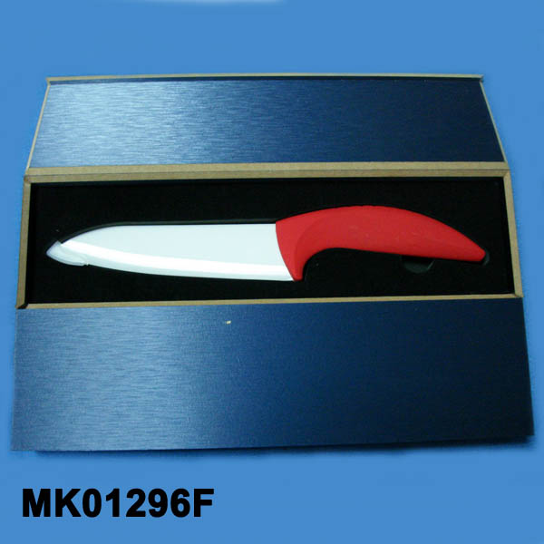 MK01296F 6"Ceramic Knife In Wooden Box