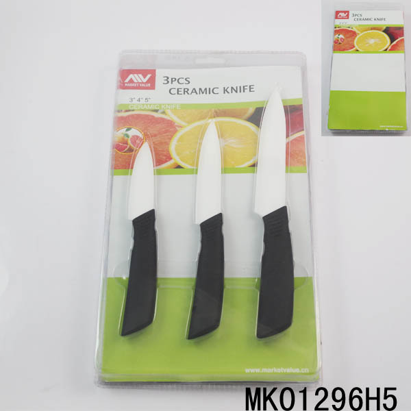 MK01296H5 3Pcs Ceramic Knife In Pvc Box