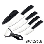 4Pcs Ceramic Knife Set Plastic Handle+Ceramic Paring Kni