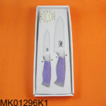3Pcs Ceramic Knife Set With Soft Handle In Window Box