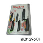Sets Of 3Pcs Ceramic Knife W/Plastic Handle&Cover
