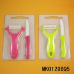 3"Ceramic Knife +Ceramic Peeler+Plastic Board D/B