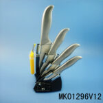 Ceramic Knife S/S Handle + Peeler+ Stand In Box
