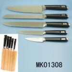 6Pcs Knife Set+ Wooden Stand