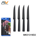 4Pk Ss Steak Knife Hollow Handle Coating Bc