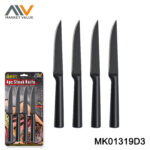 4Pk Ss Steak Knife Hollow Handle Coating Db