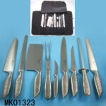 9Pcs Knife Set In Pouch